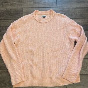 American Eagle Outfitters Light Peachy Coral Crewneck Sweater